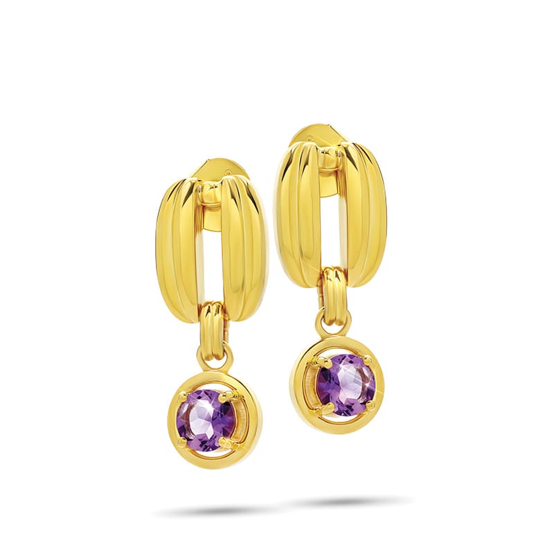 Florentine Amethyst Earrings